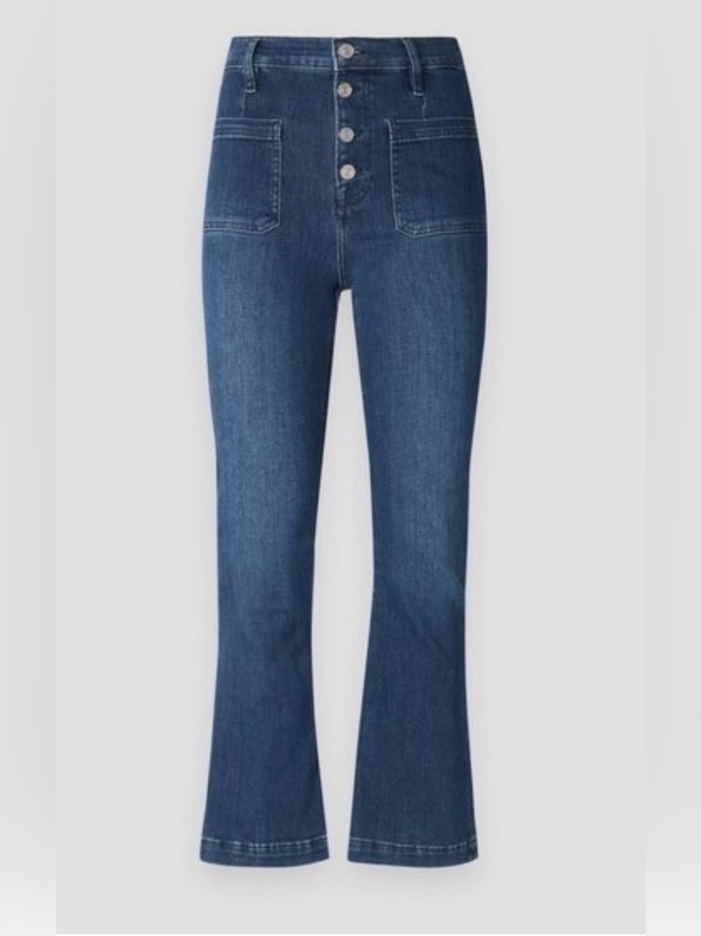 FRAME Le Crop Mini Bootcut Jeans Dark Blue size 25 stretch